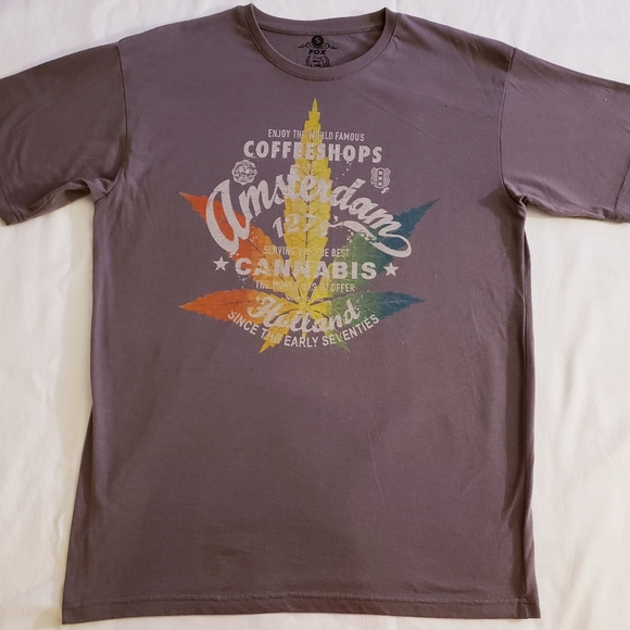 Fox Original Other - Coffee Shop Amsterdam Cannabis  T Shirt Size Small